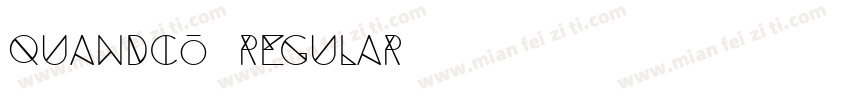 Quandco Regular字体转换